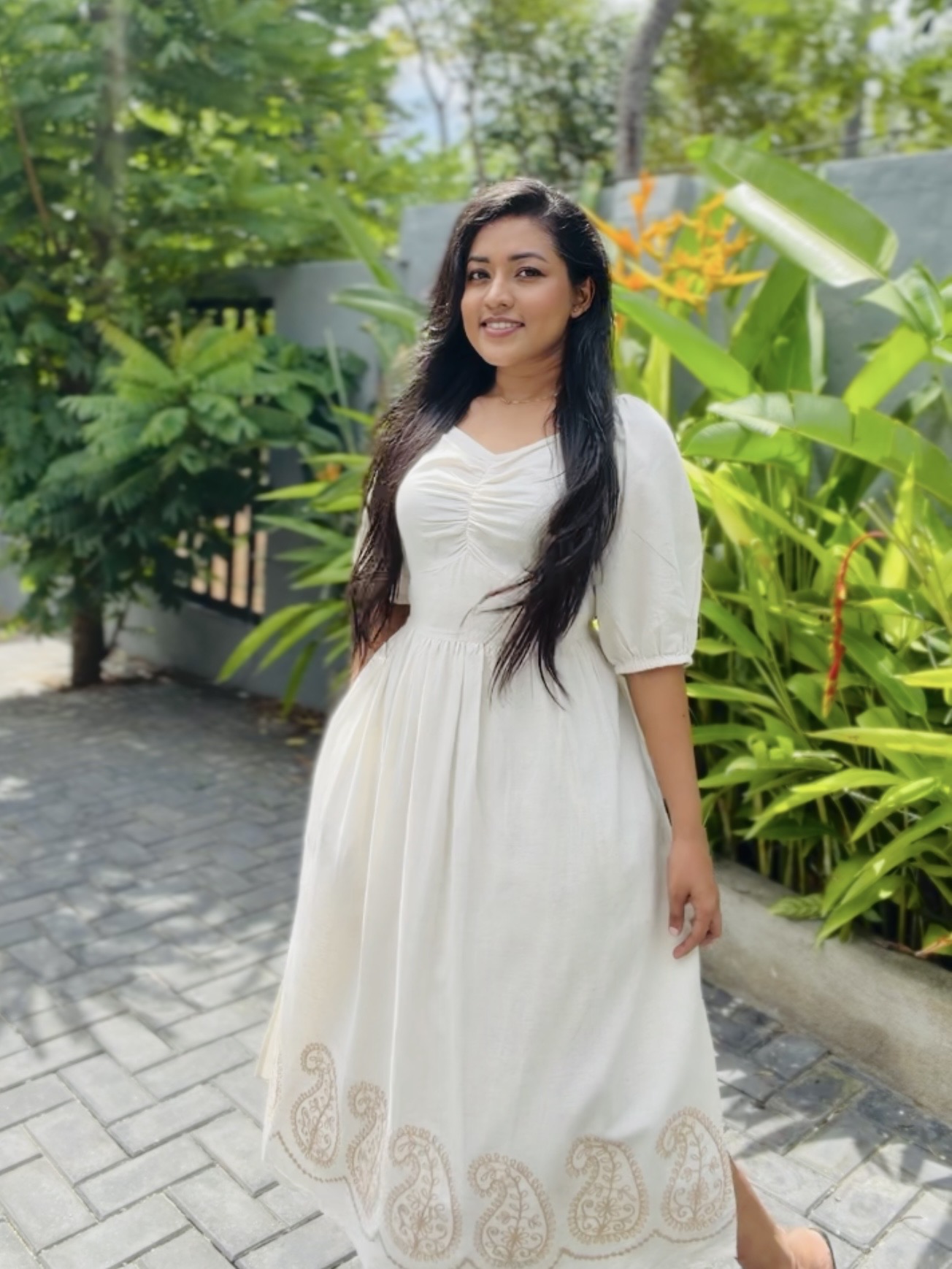 Indian white frock