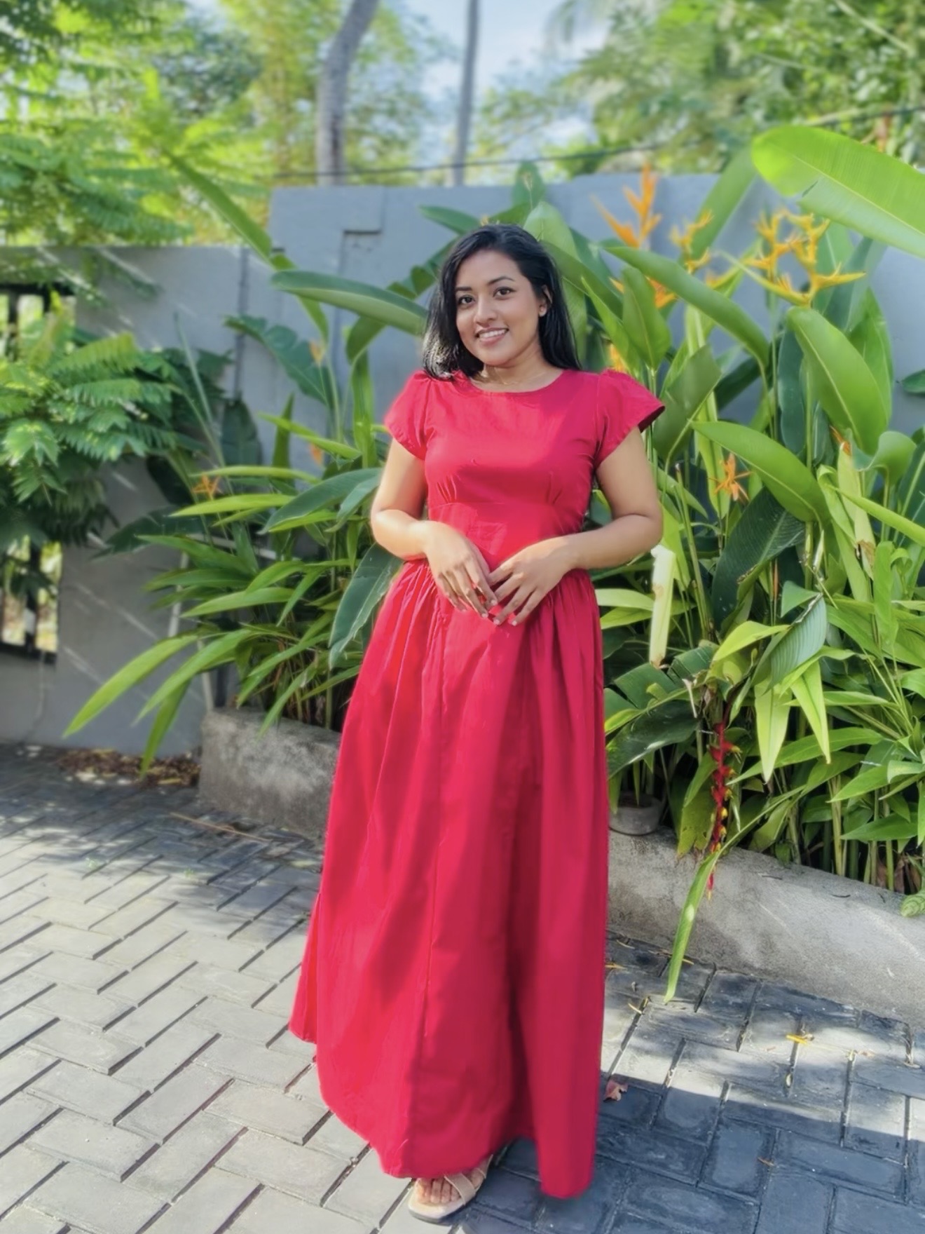 Long cotton dress